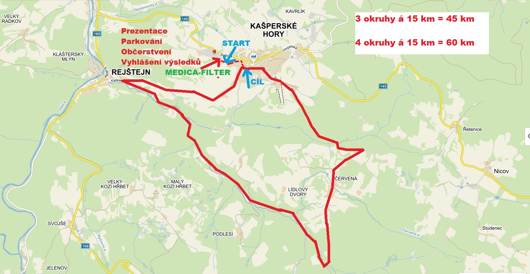 Mapa okruhů